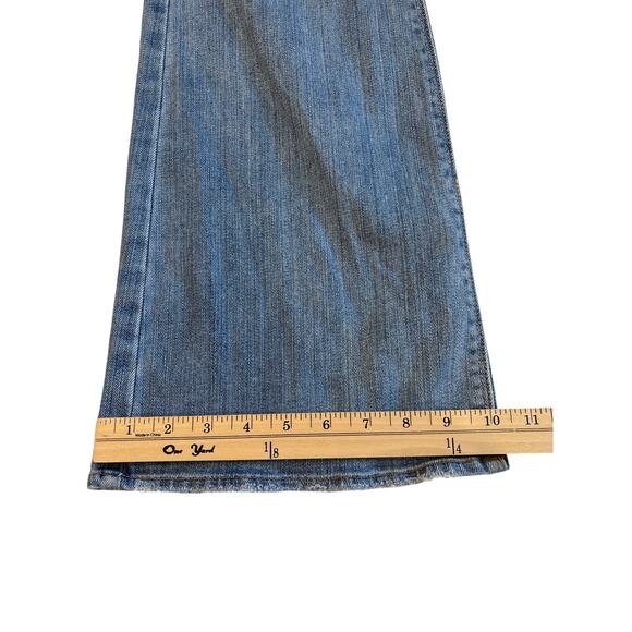 American Eagle Jeans Women 16 Artist Flare Leg Bohemian Hippie Thrashed Stretch - Picture 9 of 9